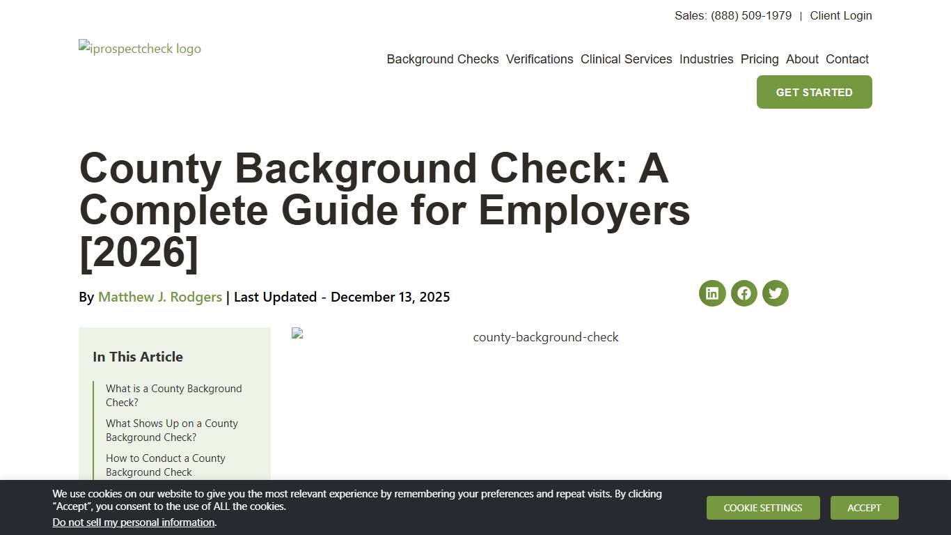 County Background Check: A Complete Guide for Employers [2026]